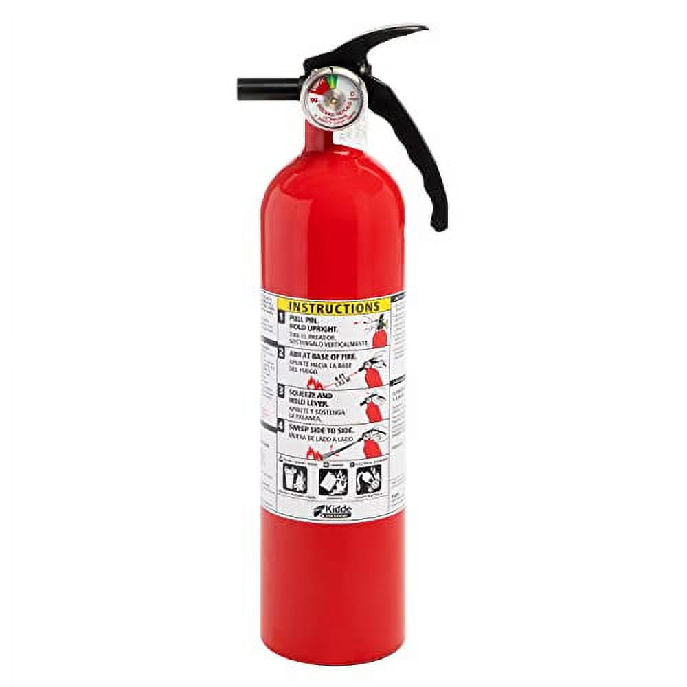 Kidde Fire Extinguisher for Home, 1A10BC, Dry Chemical Extinguisher