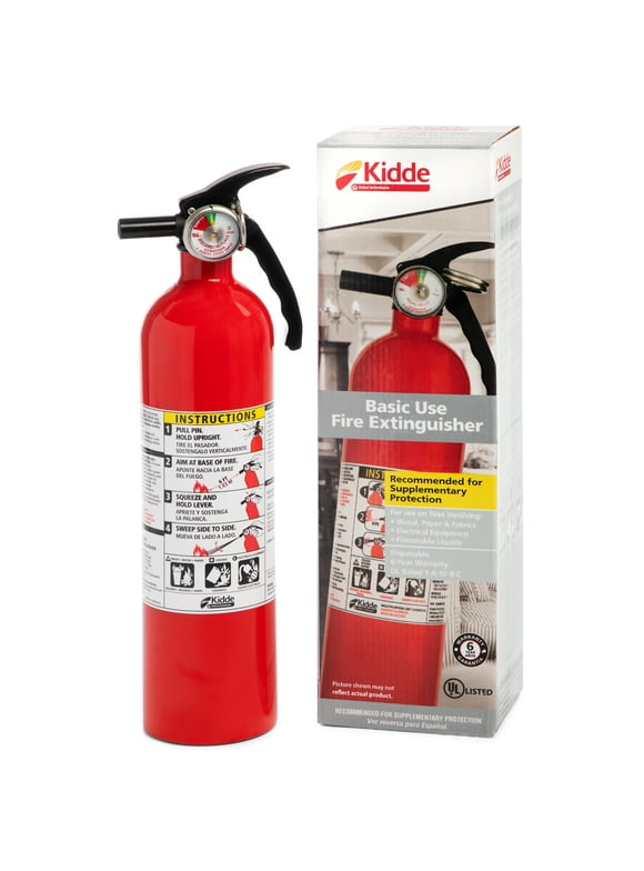 Kidde Multipurpose Home Fire Extinguisher, UL Rated 1-A:10-B:C, Model KD82-110ABC