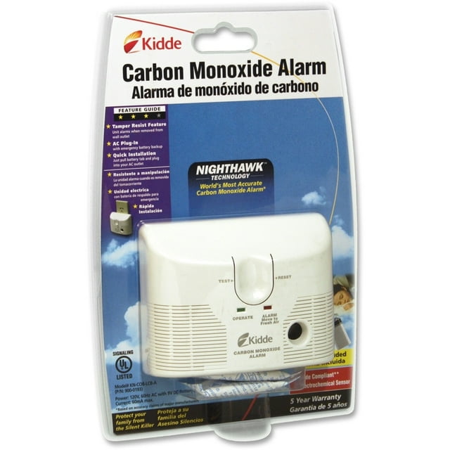 Kidde Nighthawk Carbon Monoxide Alarm, Model KNCOBLCBA