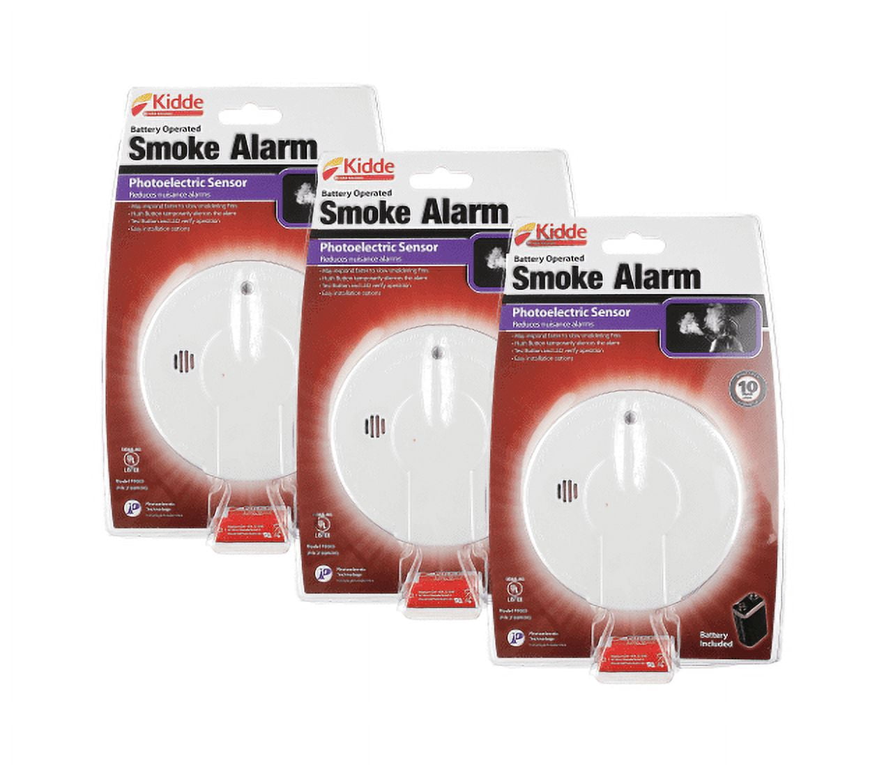 Kidde P9050 Smoke Detector Value Pack- 3 Pack