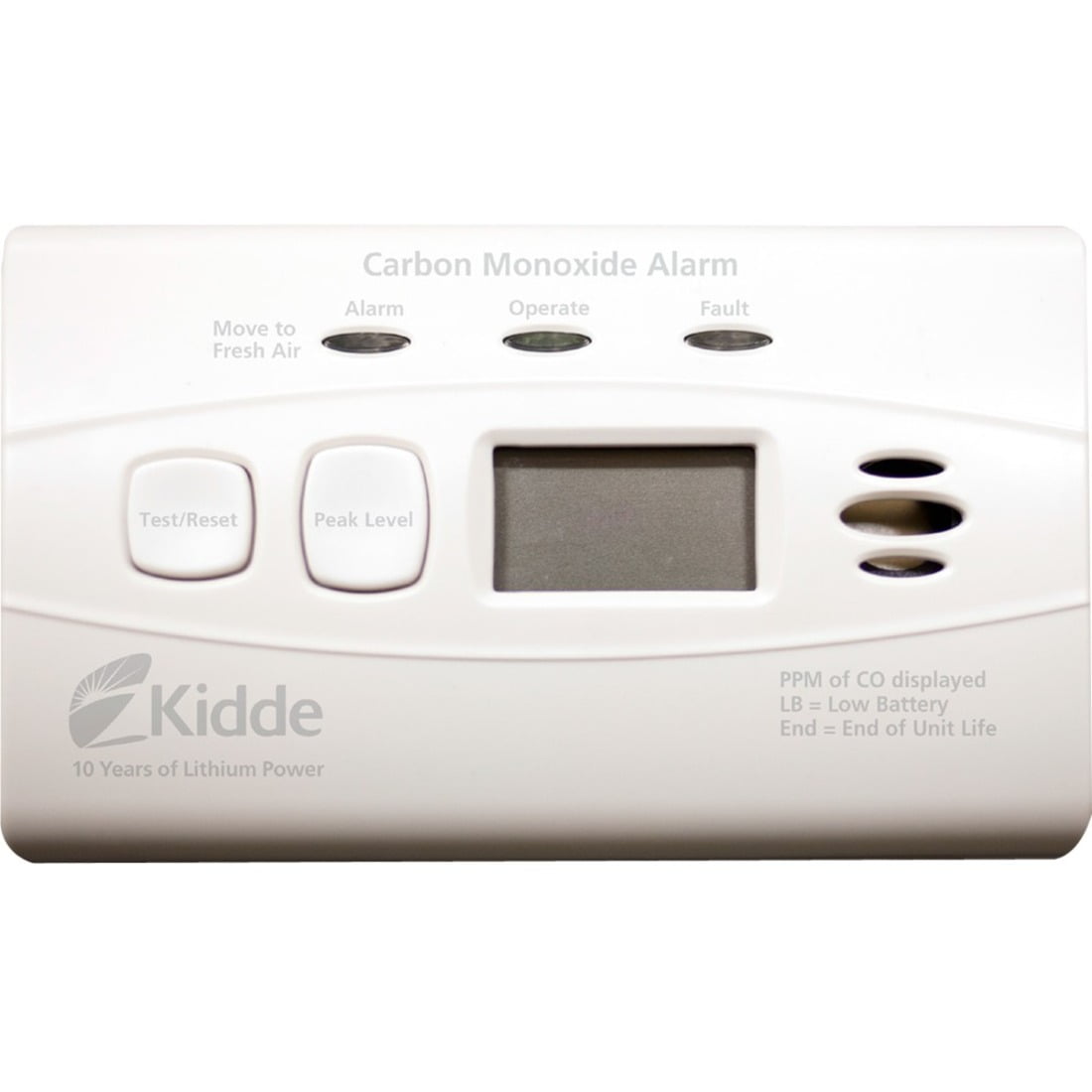 Kidde Sealed Lithium Battery Power Carbon Monoxide Alarm with Digital