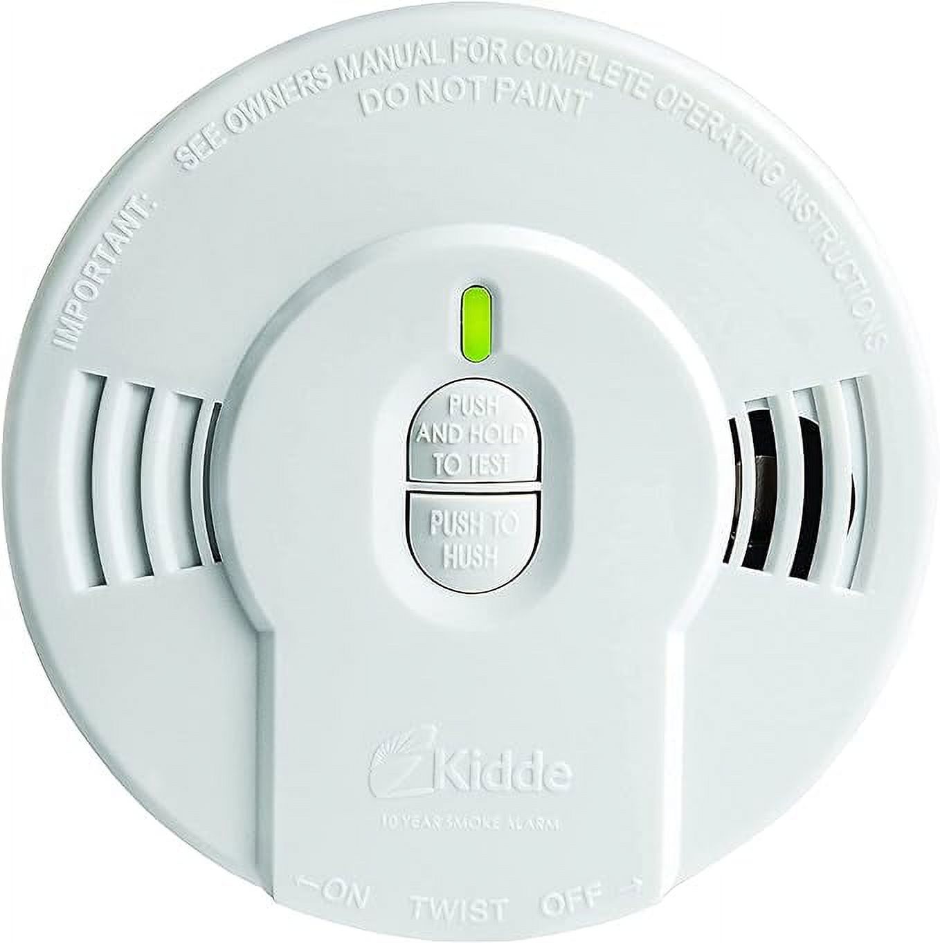 Kidde Smoke Detector, 10Year Battery, LED Indicators, Replacement