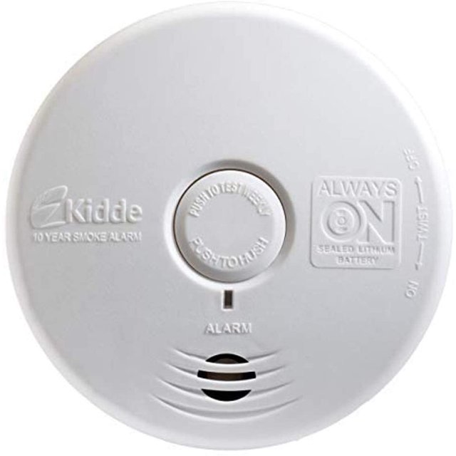 Kidde Smoke Detector, 10Year Battery, Photoelectric Sensor Smoke Alarm