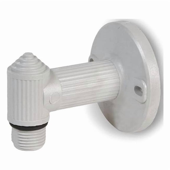 Threaded Wall Mount, Not Applicable, Gray, 1/2 in Dia., 2 11/16 in Height 270TWM