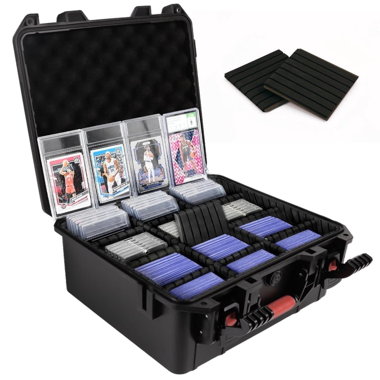 graded card case holder 3 Row CardCase mattscardcase Our sports card display case is handcrafted from solid hardwood w/ a glossy black Kidditouch Graded Trading Card Case,