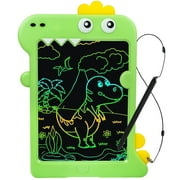 KiddiTouch LCD Writting Tablet for Kids 10 Inch Dinosaur Erasable Doodle Board Mess Free Drawing Pad for Boys Educational Toys Birthday Gift(Green)
