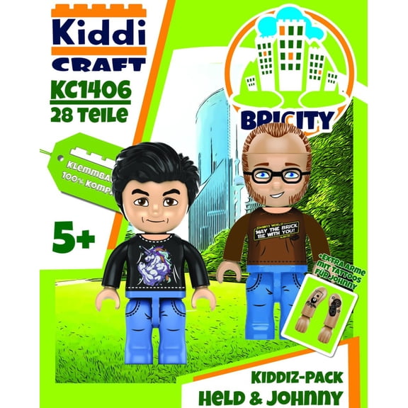 Kiddicraft Brick City KIDDIZ Pack: Held der Steine Johnny's World KC1406