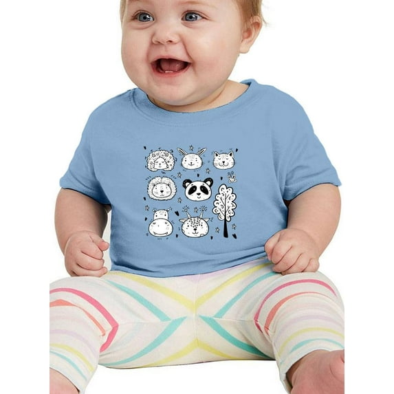 Kiddie Animals Drawing T-Shirt Infant -Image by Shutterstock, 12 Months