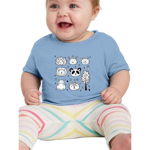 Kiddie Animals Drawing T-Shirt Infant -Image by Shutterstock, 24 Months