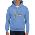 thumbnail image 1 of Kiddie Cartoon Dinosaurs Art Hoodie Juniors -Image by Shutterstock,  Large, 1 of 4