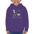 thumbnail image 1 of Kiddie Cartoon Dinosaurs Art Hoodie Toddler -Image by Shutterstock,  2 Toddler, 1 of 4