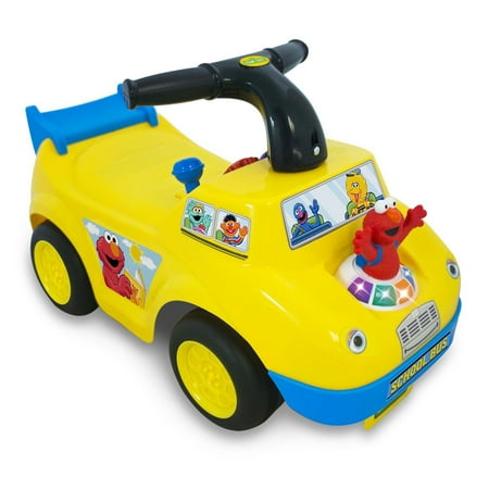 Kiddieland 055095 Elmo's Fun Learning School Bus Toddler Kids Ride On Toy Car