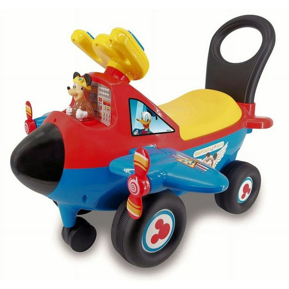 Kiddieland Durable Kid Push & Pedal Ride-On, Plastic Red Blue, 15.00 x 17.00 x 21.00 Inches, 3.5 lbs