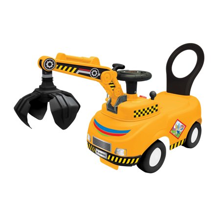 Kiddieland Lights N' Sounds Activity Crane Truck Ride-on Toy