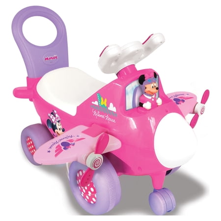 Kiddieland Toys Limited - Lights n' Sounds Minnie Activity Plane Ride-on, Children 12+ mos
