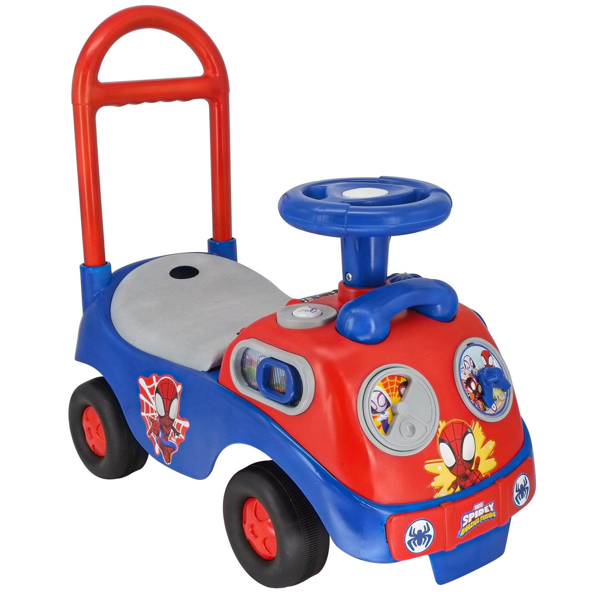 Kiddieland Unisex Kid Push & Pedal Ride-On, Plastic Multi Kiddieland Unisex Kid Push & Pedal Ride-On, Plastic Multi