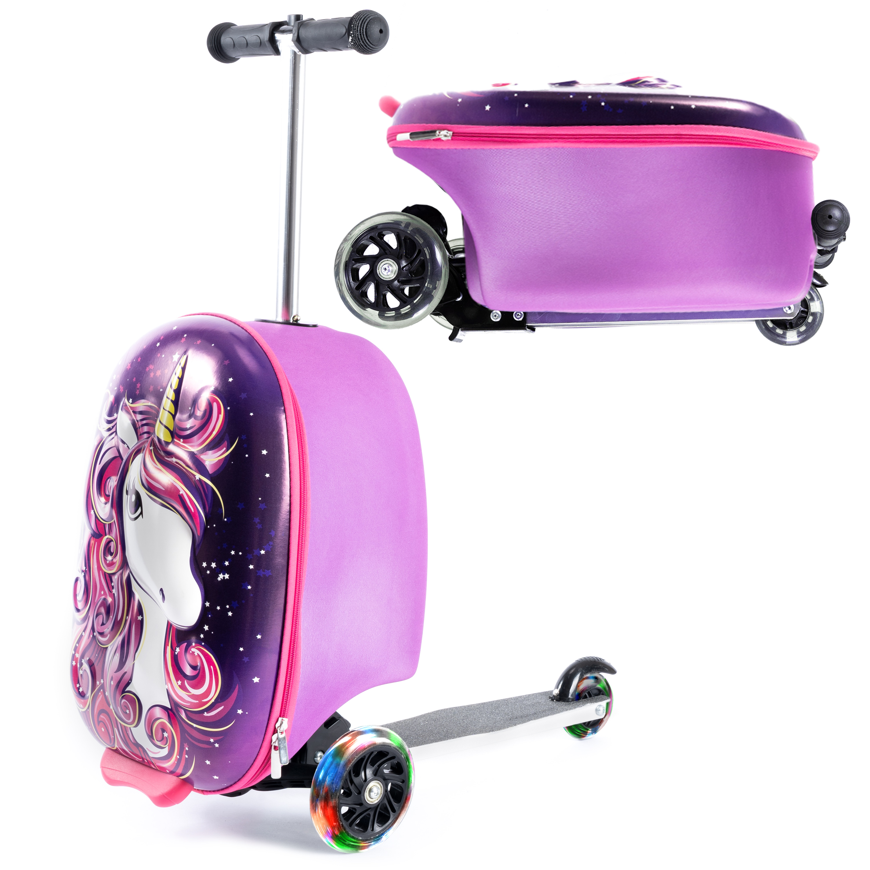 GURHODVO Kids Luggage Kids' Suitcase For Girl with Wheels Polycarbonate