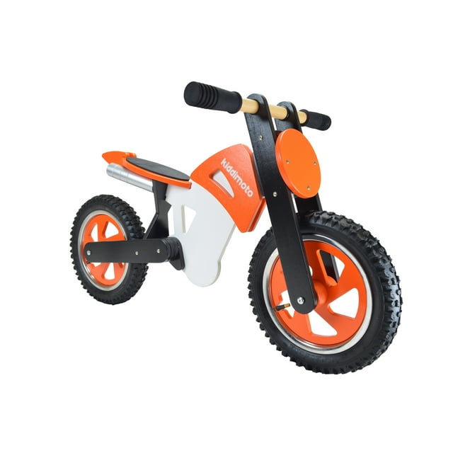 Kiddimoto Scrambler Balance/Running Bike, Orange/White