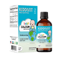 thumbnail image 1 of Kiddivit Baby Calcium Liquid Drops with Vitamin D3 & K2-24 Daily Servings, 4 Fl Oz (120 mL) - Inulin Fortified (Prebiotic, Dietary Fiber) - Sugar Free, Gluten Free, Vegetarian Friendly, 1 of 8