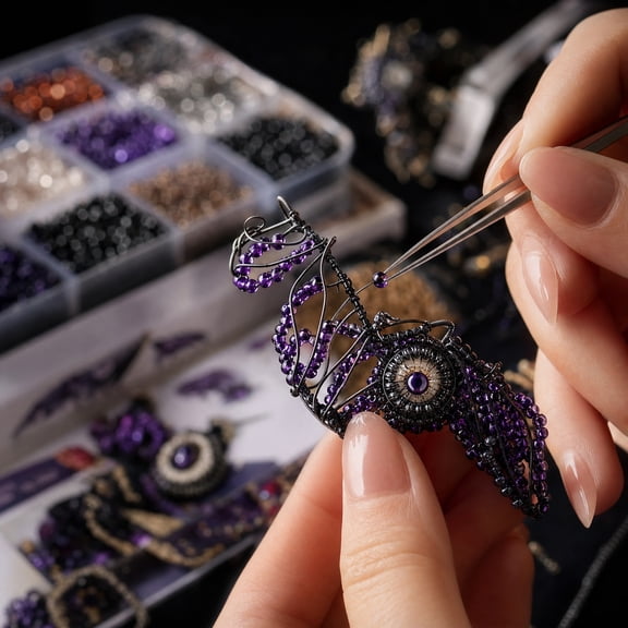 Kiddiway 3D Beaded Creatures Craft Kit Fantasy Animal Bead Set with Colorful Mosaic Tiles & Patterns, Complete Craft Supplies for Adults, Creative Arts and Crafts, Stress Relief Pastime