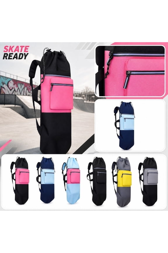 Backpack Chest Strap, Hiking Backpack, Sport Bag - Outdoor Sports Yoga Mat Backpack, Water-Resistant Wear-Resistant Daypack for Folding Chair & Skateboard,Black