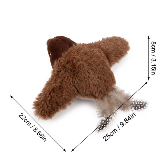Kiddiway Cat Toys Bird Shape Plush—Interactive Cat Toy Pet Toy Daily Activity Companion for Indoor Cats