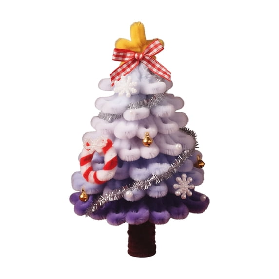 Kiddiway Christmas Tree Craft Kit — DIY Holiday Material Pack for Tabletop Decor, Family Fun Activity, Creative Arts and Crafts Project