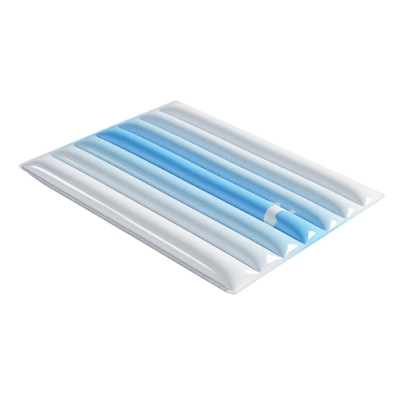 Kiddiway Cooling Mat for Dogs Cats - Rainbow Gradient Ice Pad, Non-Toxic PVC Hand Washable Waterproof Durable Summer Sleeping Bed for Indoor and Outdoor, Also Great Dog Cooling Bed,Blue