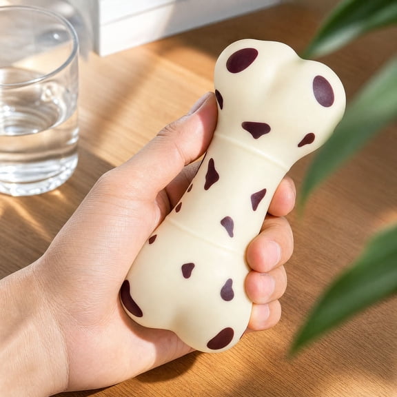 Kiddiway Creative Bone Shaped Squishy Toy - Stress Relief Decompression Ball for Adults, Random Color Surprise, Ideal for Desk Fidget and Anxiety Reduction