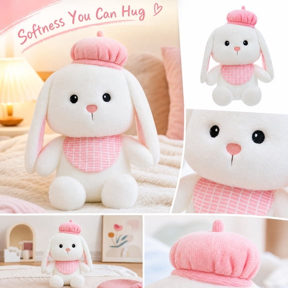 Kiddiway Cute Plushies Stuffed Animal Toy Soft Plush for Home Decor, Baby Toys, Great Birthday Presents for Kids and Adults, Stuffed Animals for Girls, Ideal for Cuddling,A