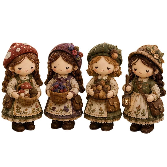 Kiddiway DIY Patchwork Doll Sewing Kit – Fairy Plush Craft Set with Pre-Cut Fabric & Guide, Make Stuffed Doll, Craft Kits for Kids & Adults Stress Relief Toys,G