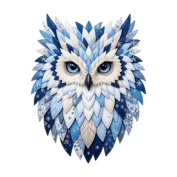 Kiddiway DIY Patchwork Kit - Complete Fabric Craft Set with Pre-Cut Pieces, Create Owl Wall Decor, Great Craft Kits for Home Arts and Crafts