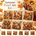 thumbnail image 1 of Kiddiway Fall Harvest Pearl Art Kit - Squirrel Design, 30x30cm Canvas, Pearl Painting Set for Adults, Perfect for Thanksgiving Decor and Gifts, 1 of 4