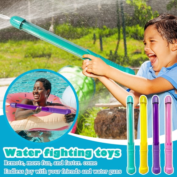 Kiddiway Firework Water Cannon with Blade Handle - Large Capacity Pull-Type Squirt Gun for Beach Pool Summer Fun, Great Water Toy,Pink