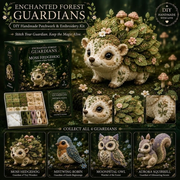 Kiddiway Forest Guardians DIY Craft Kit – Forest Themed Creative Building Set for Imaginative Craft Projects and Party Activities,A