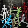thumbnail image 1 of Kiddiway Halloween Decor Articulated Skeleton - Movable Action Figure with Weapons, DIY Paintable Toy for Desktop Ornament,C, 1 of 3