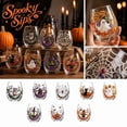 thumbnail image 1 of Kiddiway Halloween Glass Wine Cup – Spooky Icon Design, Great as Halloween Wine Glasses and Juice Tumblers for Party Favors, Everyday Use, and Celebrations,G, 1 of 8