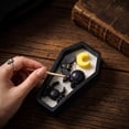 thumbnail image 1 of Kiddiway Halloween Vampire Skull Tombstone Candle - Coffin Design for Home Decor, Halloween Party, Halloween Figurines, and Spooky Themed Gift Giving,A, 1 of 7