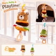thumbnail image 1 of Kiddiway Jollybaby Baby Stacking Pull Toy with Bell - Plush Figurine & Cute Plushies, Baby Rattles & Plush Rings, Soft Sensory Rattle, Stacking Rings, Auditory, Stroller Hanging,b, 1 of 6
