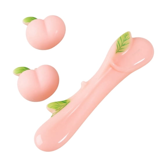 Kiddiway Peach Slow Rising Squishy Toy - Super Soft Squishy Peach, Big Peach Squishy, Squeezy Peach Stress Ball, Sensory ASMR Fidget for Anxiety Relief, Office Calming