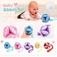 thumbnail image 1 of Kiddiway Ribbon Ball Toy for Babies - Soft Grasping Interactive Ball with Colorful Ribbons, Great Baby Toys for Sensory Play, Coordination, and Fun; Perfect for Toddlers,Pink, 1 of 7