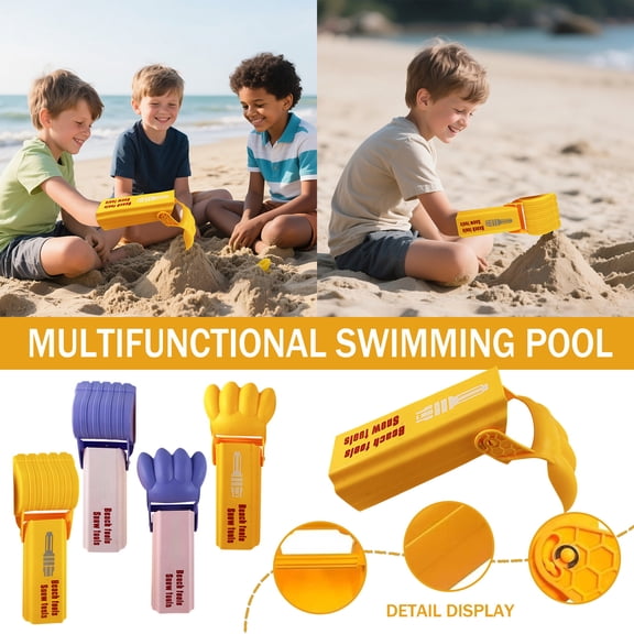 Kiddiway Sand Digging Excavator Toy - Arm-Shaped Scoop for Sandbox and Snow, Great Outdoor Beach Toy for Strength Training, Fun Sand Toy for All,A