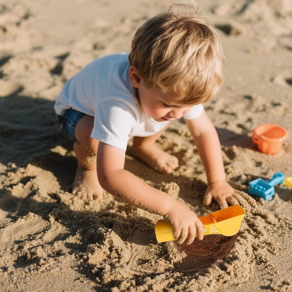 Kiddiway Sand Toys for Beach - Digging Arm Claw Excavator Tool, Great for Sandbox, Snow, and Tactile Outdoor Sensory Activities,yellow