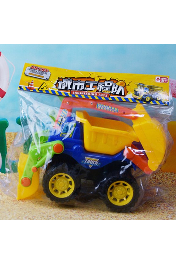 Sand Toys for Beach - Engineering Dump Truck Digger with Sand Tools Set, Perfect for Construction-Themed Sandbox Play,B
