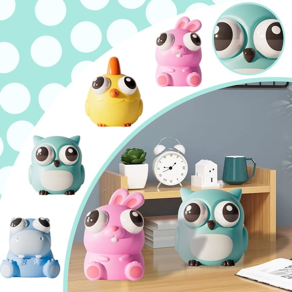 Kiddiway Slow Rising Squishy Stress Relief - Cute Silly Eye Squishy Toy, Soft Silicone, Funny Expression, Great for Relaxation and Desk Squishy Toys.,C