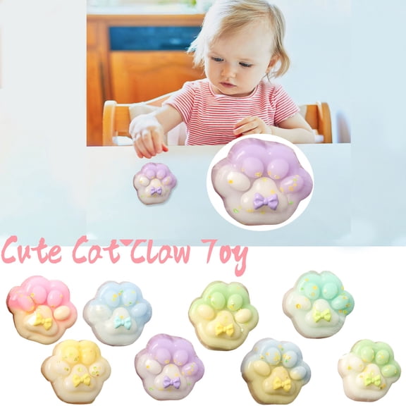 Kiddiway Slow Rising Squishy Stress Relief - Large Cat Soft Silicone, Cute Big Cat Shape, Great Squishy Toys for Stress Relief and Desk Squeezing.,Green