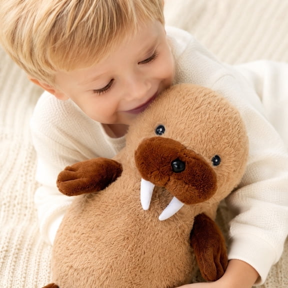 Kiddiway Stuffed Animals Plush Toy Walrus Soft Plushie for Bedtime, Adorable Plushies for Kids, Baby Toys as Hugging Pal, Great Comfort, Unlabeled