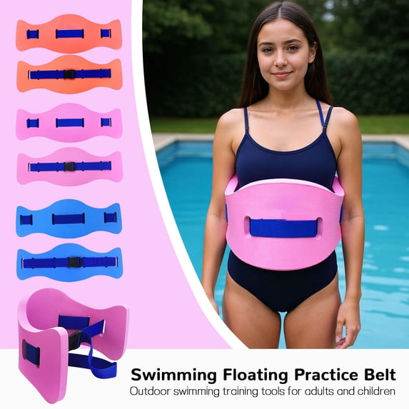 Kiddiway Swimming Float Exercise Belt - Adjustable Swim Training Belt, Pool Floats for Adults, Summer Swimming Pool Training, Durable and Secure Float,Blue