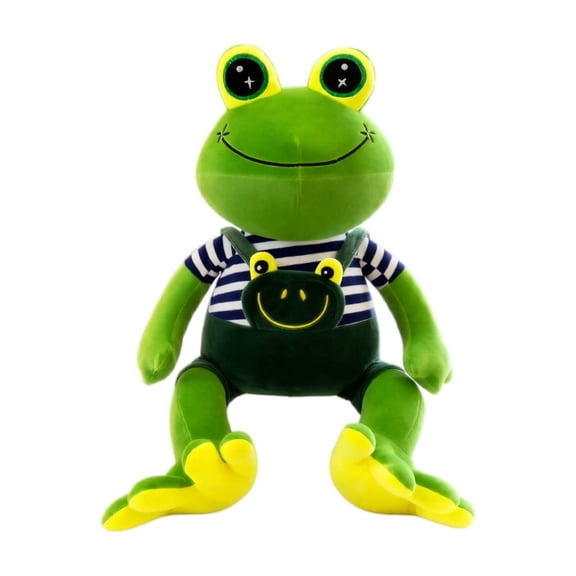 Kiddiway Team Spirit CS2 Coach Frog Plush Toy - Stuffed Animals Gaming Mascot, Green Frog Plush Toy for E-Sports Fans, Cuddly Big Soft Toys Plush Frog Home Decor,S,Green
