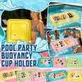 thumbnail image 1 of Kiddiway Transparent Floating Cup Holder Pool - Inflatable PVC Tray Ice Bar, Party Float Drinks Stable Base, Summer Pool Accessory,Green, 1 of 7